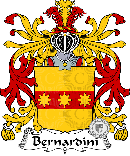 Coat of arms of family Bernardini