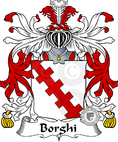 Coat of arms of family Borghi