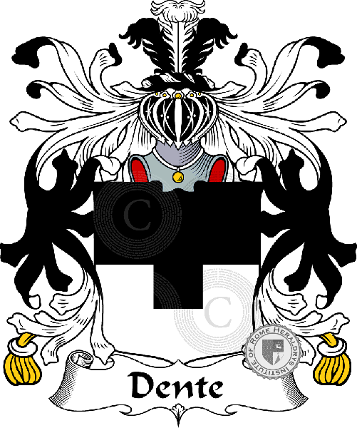 Coat of arms of family Dente