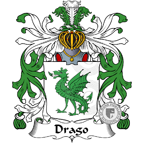 Coat of arms of family Drago, De Drago