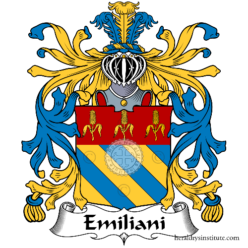 Coat of arms of family Emiliani   ref: 35310
