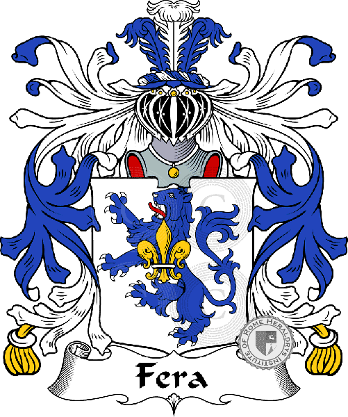 Coat of arms of family Fera
