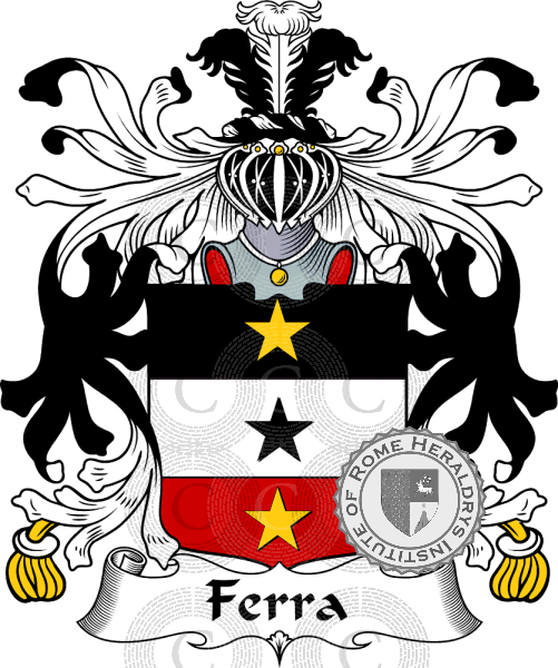 Coat of arms of family Ferra