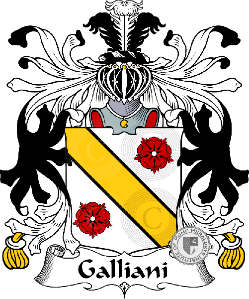 Brasão da família Galliani   ref: 35372