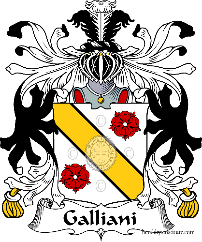 Coat of arms of family Galliani   ref: 35372