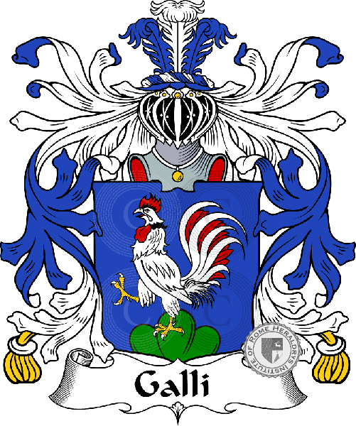 Coat of arms of family Galli   ref: 35374