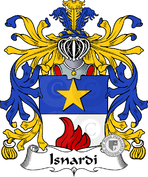 Coat of arms of family Isnardi