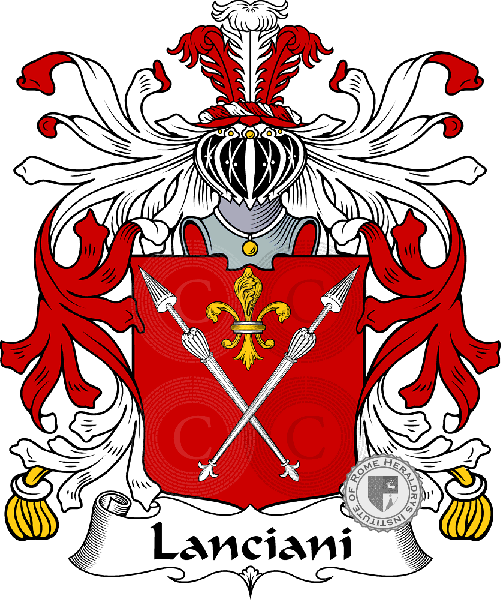 Coat of arms of family Lanciani
