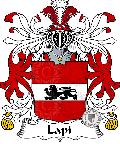 Coat of arms of family Lapi