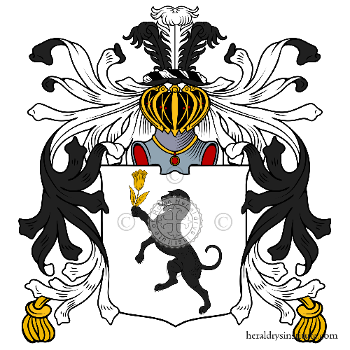 Coat of arms of family Lorenzi   ref: 35481