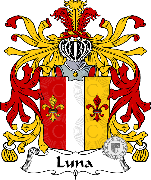 Coat of arms of family Luna