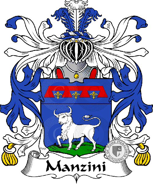 Coat of arms of family Manzini