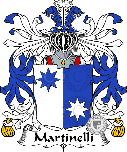 Coat of arms of family Martinelli