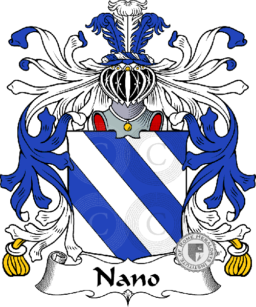 Coat of arms of family Nano