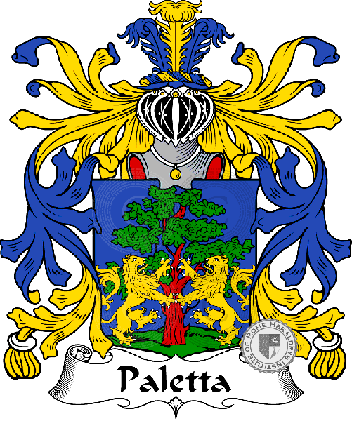Coat of arms of family Paletta