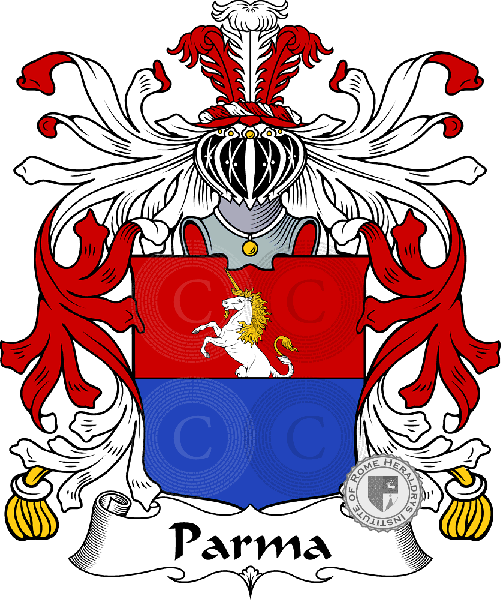 Brasão da família Parma