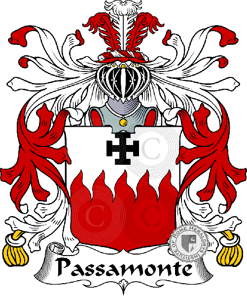 Coat of arms of family Passamonte