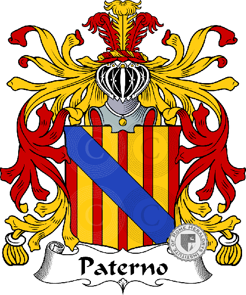 Coat of arms of family Paterno   ref: 35695