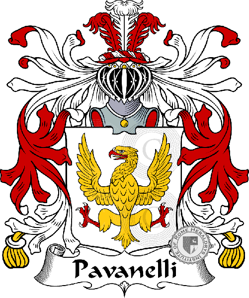 Coat of arms of family Pavanelli