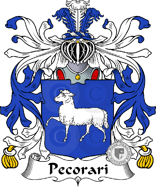 Coat of arms of family Pecorari