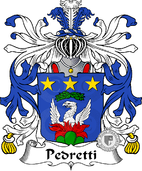 Coat of arms of family Pedretti