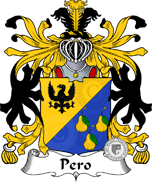 Coat of arms of family Pero