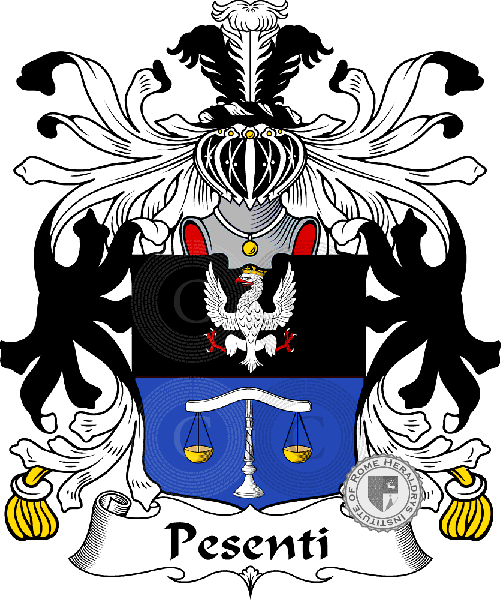 Wappen der Familie Pesenti   ref: 35724
