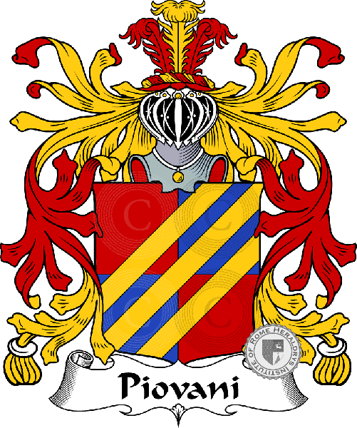 Coat of arms of family Piovani