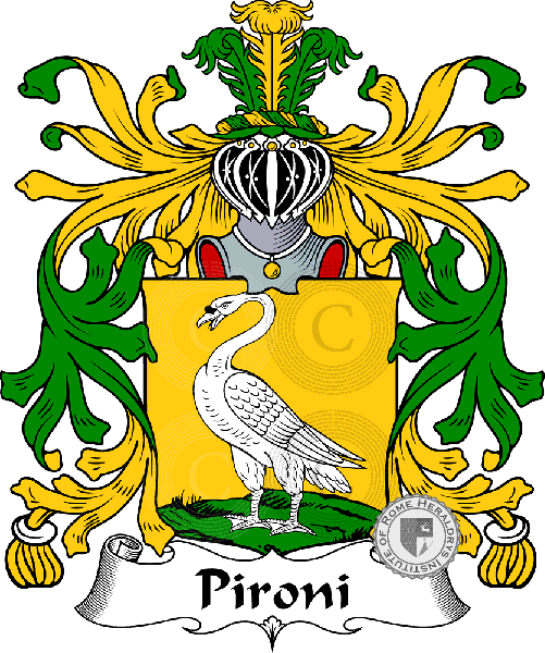 Brasão da família Pironi