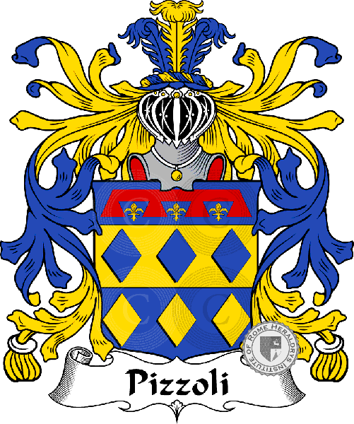 Brasão da família Pizzoli