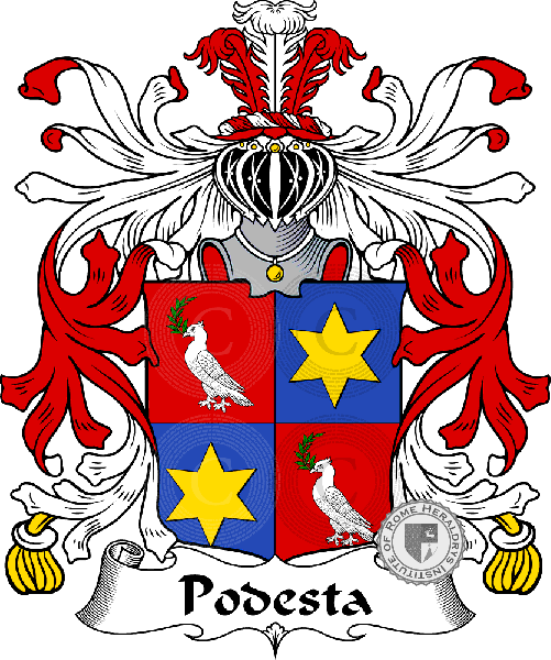 Wappen der Familie Podesta