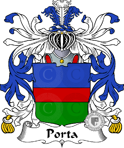 Coat of arms of family Porta