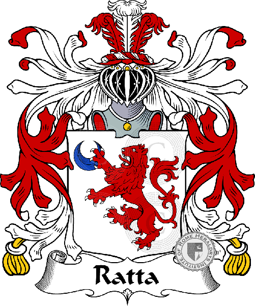 Wappen der Familie Ratta   ref: 35789