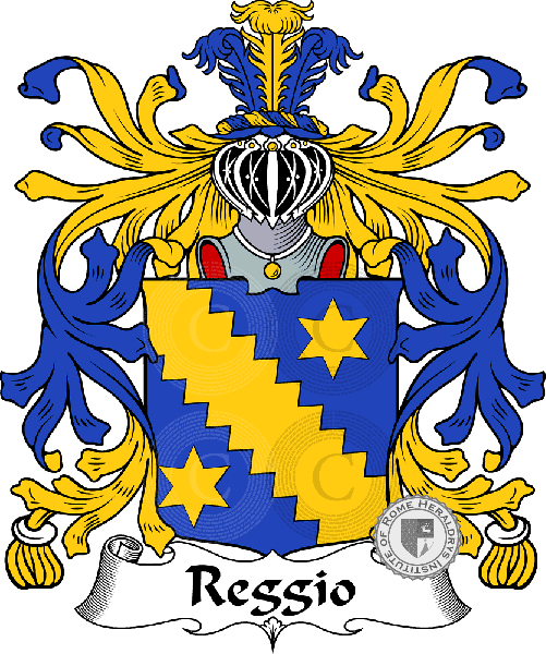 Coat of arms of family Reggio   ref: 35793