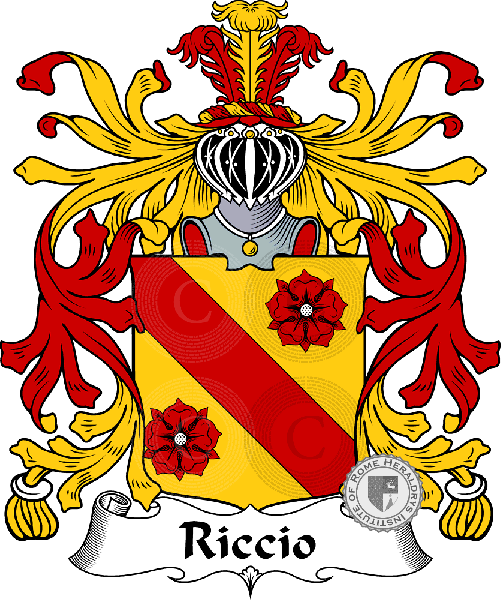 Coat of arms of family Riccio