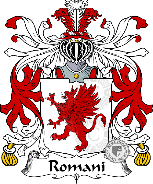 Brasão da família Romani
