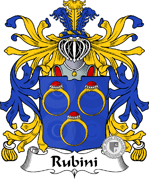 Coat of arms of family Rubini