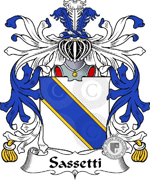 Brasão da família Sassetti