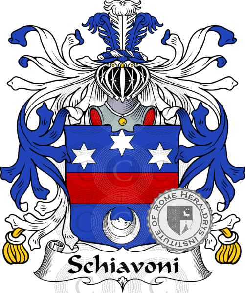 Coat of arms of family Schiavoni