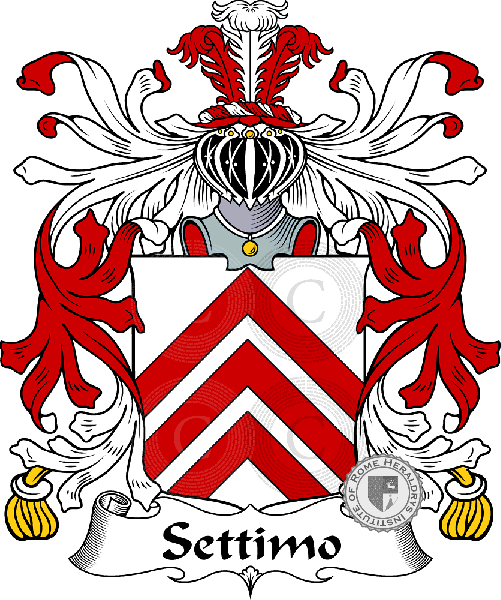 Coat of arms of family Settimo