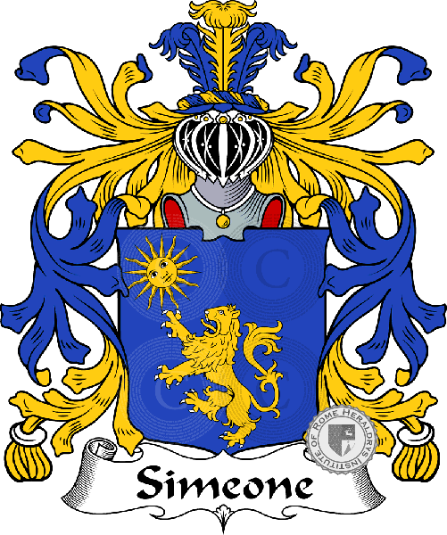 Coat of arms of family Simeone
