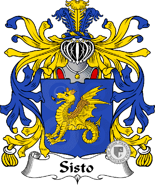 Coat of arms of family Sisto