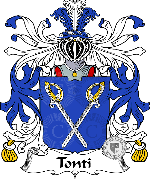 Escudo de la familia Tonti