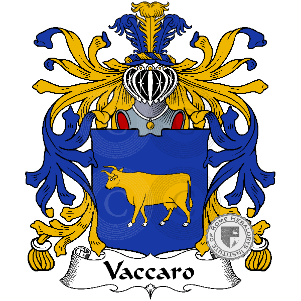 Coat of arms of family Vaccaro