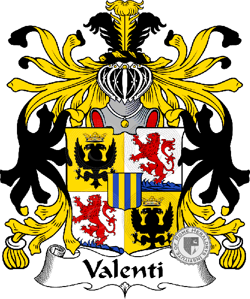 Coat of arms of family Valenti