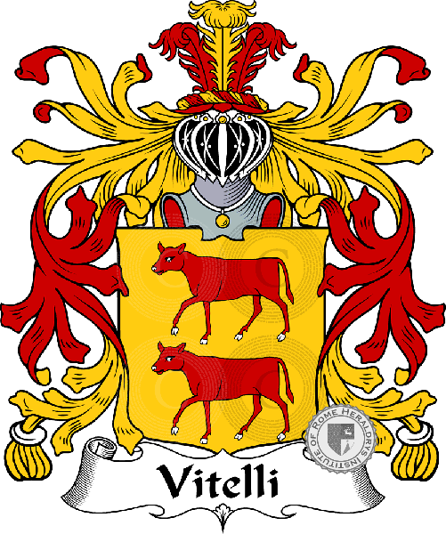 Coat of arms of family Vitelli