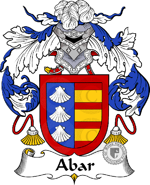 Escudo de la familia Abar   ref: 36097