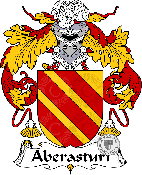 Coat of arms of family Aberasturi   ref: 36107