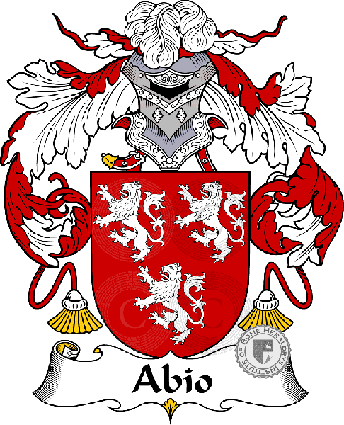 Escudo de la familia Abio   ref: 36111