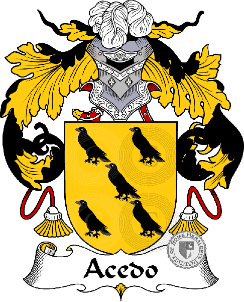 Wappen der Familie Acedo   ref: 36124